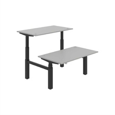 HOBIS párový výškovo nastaviteľný stôl MOTION DUAL MSD 3 1400, stand.ovládanie, šedá - 1