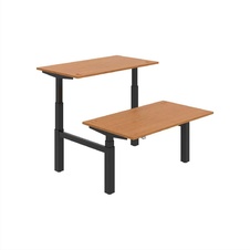 HOBIS párový výškovo nastaviteľný stôl MOTION DUAL MSD 3 1400, stand.ovládanie, jelša - 1