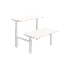 HOBIS párový výškovo nastaviteľný stôl MOTION DUAL MSD 3 1400, stand.ovládanie, biela - 2