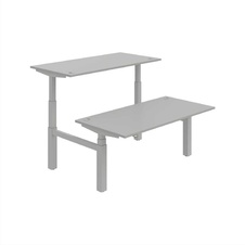 HOBIS párový výškovo nastaviteľný stôl MOTION DUAL MSD 3 1600, stand.ovládanie, šedá