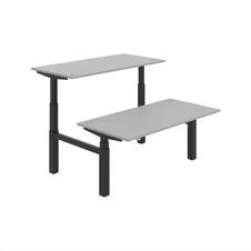 HOBIS párový výškovo nastaviteľný stôl MOTION DUAL MSD 3 1600, stand.ovládanie, šedá - 1
