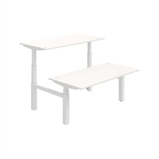 HOBIS párový výškovo nastaviteľný stôl MOTION DUAL MSD 3 1600, stand.ovládanie, biela - 2