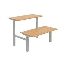 HOBIS párový výškovo nastaviteľný stôl MOTION DUAL MSD 3 1600, stand.ovládanie, dub