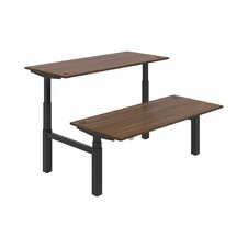 HOBIS párový výškovo nastaviteľný stôl MOTION DUAL MSD 3 1800, stand.ovládanie, orech - 1