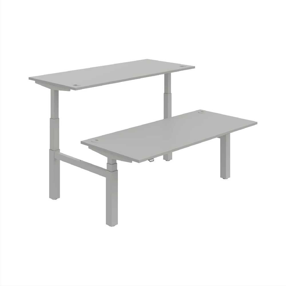 HOBIS párový výškovo nastaviteľný stôl MOTION DUAL MSD 3 1800, stand.ovládanie, šedá
