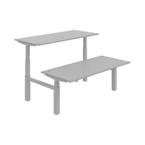 HOBIS párový výškovo nastaviteľný stôl MOTION DUAL MSD 3 1800, stand.ovládanie, šedá