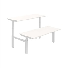 HOBIS párový výškovo nastaviteľný stôl MOTION DUAL MSD 3 1800, stand.ovládanie, biela - 2