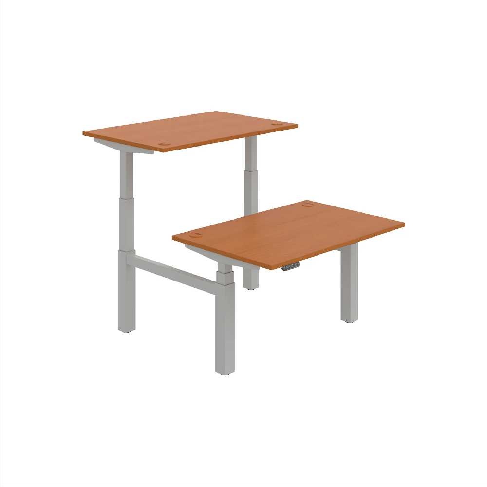 HOBIS párový výškovo nastaviteľný stôl 120 cm, pamäť.ovlad. - MOTION DUAL MSD 3M 1200, čerešňa