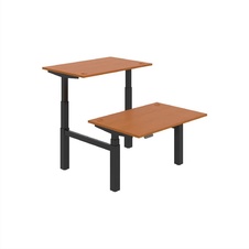HOBIS párový výškovo nastaviteľný stôl 120 cm, pamäť.ovlad. - MOTION DUAL MSD 3M 1200, čerešňa - 1