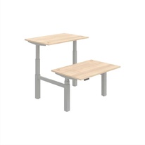 HOBIS párový výškovo nastaviteľný stôl 120 cm, pamäť.ovlad. - MOTION DUAL MSD 3M 1200, agát