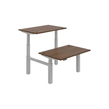 HOBIS párový výškovo nastaviteľný stôl 120 cm, pamäť.ovlad. - MOTION DUAL MSD 3M 1200, orech