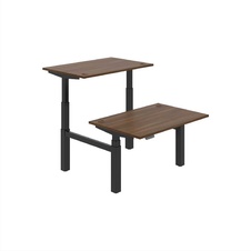 HOBIS párový výškovo nastaviteľný stôl 120 cm, pamäť.ovlad. - MOTION DUAL MSD 3M 1200, orech - 1