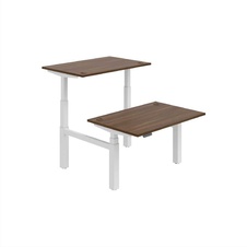 HOBIS párový výškovo nastaviteľný stôl 120 cm, pamäť.ovlad. - MOTION DUAL MSD 3M 1200, orech - 2