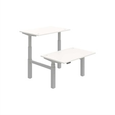 HOBIS párový výškovo nastaviteľný stôl 120 cm, pamäť.ovlad. - MOTION DUAL MSD 3M 1200, biela