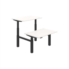 HOBIS párový výškovo nastaviteľný stôl 120 cm, pamäť.ovlad. - MOTION DUAL MSD 3M 1200, biela - 1