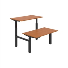 HOBIS párový výškovo nastaviteľný stôl 140 cm, pamäť.ovlad. - MOTION DUAL MSD 3M 1400, čerešňa - 1