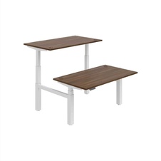 HOBIS párový výškovo nastaviteľný stôl 140 cm, pamäť.ovlad. - MOTION DUAL MSD 3M 1400, orech - 2