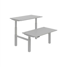 HOBIS párový výškovo nastaviteľný stôl 140 cm, pamäť.ovlad. - MOTION DUAL MSD 3M 1400, šedá