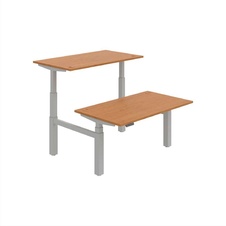 HOBIS párový výškovo nastaviteľný stôl 140 cm, pamäť.ovlad. - MOTION DUAL MSD 3M 1400, jelša