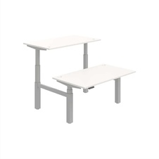 HOBIS párový výškovo nastaviteľný stôl 140 cm, pamäť.ovlad. - MOTION DUAL MSD 3M 1400, biela