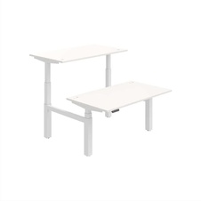 HOBIS párový výškovo nastaviteľný stôl 140 cm, pamäť.ovlad. - MOTION DUAL MSD 3M 1400, biela - 2