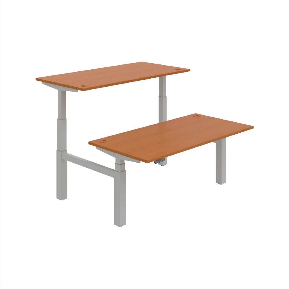HOBIS párový výškovo nastaviteľný stôl 160 cm, pamäť.ovlad. - MOTION DUAL MSD 3M 1600, čerešňa