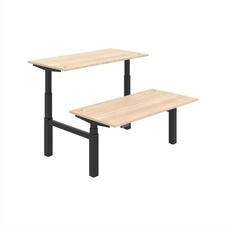 HOBIS párový výškovo nastaviteľný stôl 160 cm, pamäť.ovlad. - MOTION DUAL MSD 3M 1600, agát - 1
