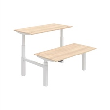 HOBIS párový výškovo nastaviteľný stôl 160 cm, pamäť.ovlad. - MOTION DUAL MSD 3M 1600, agát - 2