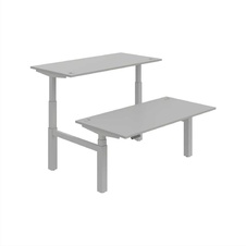 HOBIS párový výškovo nastaviteľný stôl 160 cm, pamäť.ovlad. - MOTION DUAL MSD 3M 1600, šedá