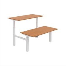 HOBIS párový výškovo nastaviteľný stôl 160 cm, pamäť.ovlad. - MOTION DUAL MSD 3M 1600, jelša - 2