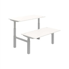 HOBIS párový výškovo nastaviteľný stôl 160 cm, pamäť.ovlad. - MOTION DUAL MSD 3M 1600, biela