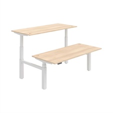 HOBIS párový výškovo nastaviteľný stôl 180 cm, pamäť.ovlad. - MOTION DUAL MSD 3M 1800, agát - 2