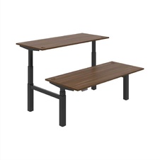 HOBIS párový výškovo nastaviteľný stôl 180 cm, pamäť.ovlad. - MOTION DUAL MSD 3M 1800, orech - 1
