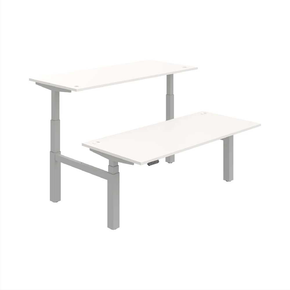 HOBIS párový výškovo nastaviteľný stôl 180 cm, pamäť.ovlad. - MOTION DUAL MSD 3M 1800, biela