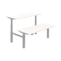HOBIS párový výškovo nastaviteľný stôl 180 cm, pamäť.ovlad. - MOTION DUAL MSD 3M 1800, biela