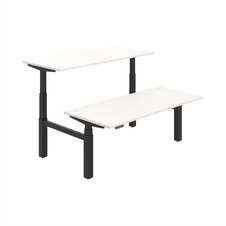 HOBIS párový výškovo nastaviteľný stôl 180 cm, pamäť.ovlad. - MOTION DUAL MSD 3M 1800, biela - 1