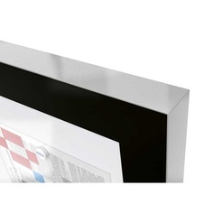 Vonkajšia čierna moderná vitrína Edge, 2 x A4 - 1