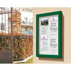 Vonkajšia elegantná vitrína Tradition, 9 x A4, čierna - 2