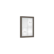 Vonkajšia vitrína Classique, 4 x A4, plexi, šedá PRO