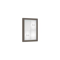 Vonkajšia vitrína Classique, 4 x A4, plexi, šedá PRO