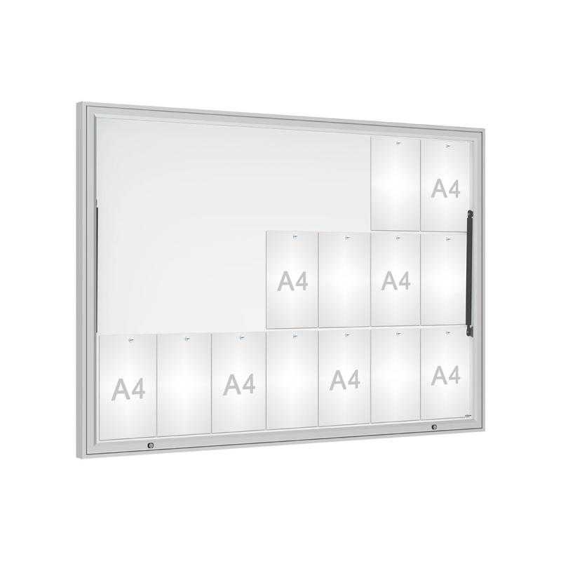 Vonkajšia vitrína Classique, 21 x A4, plexi, elox