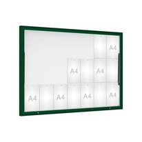Vonkajšia vitrína Classique, 21 x A4, plexi, zelena