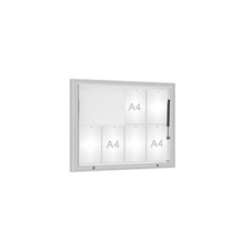 Venkovní vitrína model 1000 , 8 x A4, plexi, elox