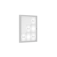 Venkovní vitrína model 1000 , 9 x A4, plexi, elox