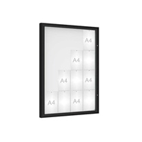 Venkovní vitrína model 1000, 16 x A4, plexi, čierna