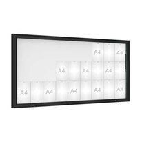 Venkovní vitrína model 1000, 27 x A4, plexi, čierna