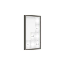 Venkovní vitrína model 2000, 12 x A4, plexi, šedá PRO