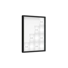 Venkovní vitrína model 2000, 16 x A4, plexi, čierna