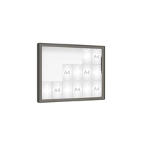 Venkovní vitrína model 2000, 18 x A4, plexi, šedá PRO