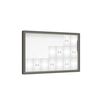 Venkovní vitrína model 2000, 21 x A4, plexi, šedá PRO